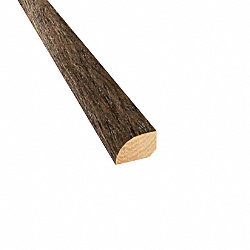 Prefinished Distressed Bristol Tavern Hickory Hardwood 1/2 in thick x .75 in wide x 78 in Length Shoe Molding